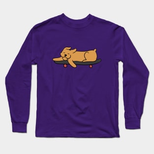 Sleepy skate dog Long Sleeve T-Shirt